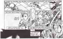 Une planche d'tudes de J.M. Salmon pour Argyr, le baladin de l'espace ( 
