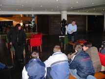 Utopiales 2003<BR>Christian Grenier et Francis Valery rencontrent une classe<BR>