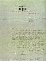 Lettre de Herg, 1954