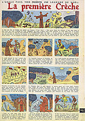 La Premire crche. Spirou, Nol 1958